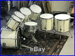 1990s Tama Rockstar (Taiwan) Double Bass 9-Piece Drum Shell Pack with Pedals & SS