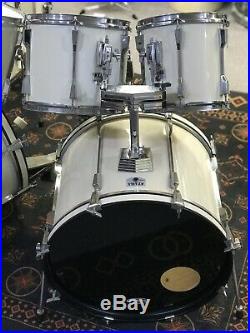 1990s Tama Rockstar (Taiwan) Double Bass 9-Piece Drum Shell Pack with Pedals & SS