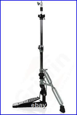 2-PACK Double Bass Drum Pedal & 2-Leg Hi-Hat Stand Drummers Quad Beater Head