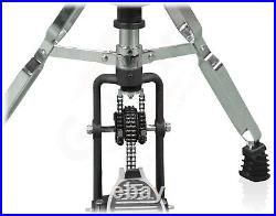 2-PACK Double Bass Drum Pedal & 2-Leg Hi-Hat Stand Drummers Quad Beater Head