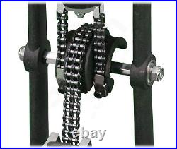 2-PACK Double Bass Drum Pedal & 2-Leg Hi-Hat Stand Drummers Quad Beater Head