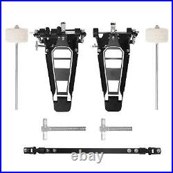 2 Pieces Double Bass Drum Pedals Drummer Gifts Heavy Duty Electric Drum Kits