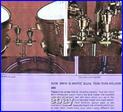 60s/70s Rogers #366 Swiv-O-Matic Double Tom Holder RSOMDTH-090