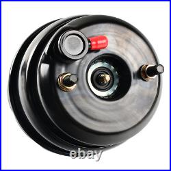 7 Universal Firewall Mount Power Brake Pedal Dual Booster Master Disc/Drum Kit