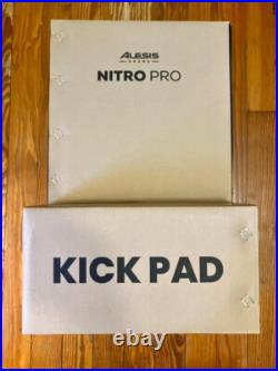 Alesis 8 Mesh Kick Drum Pad NEW Nitro Pro (Black) E-Drums Double Pedal