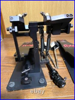 Axis A-L2CB Black Direct Drive Twin Double Drum Pedal Long Boards