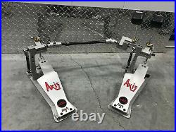 Axis A Longboard CHROME Double Bass Drum Pedals! VG