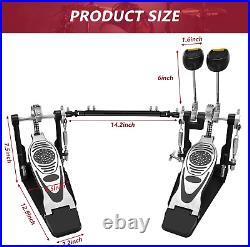 Bass Drum Pedal, Double Bass Drum Pedal Mount Double Chain Drive Foot Percussion