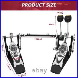 Bass Drum Pedal, Double Bass Drum Pedal Mount Double Chain Drive Foot Percussion