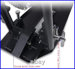 Bass Drum Pedal Load Bearing Double Chains Drum Single Step on Hammer Step On
