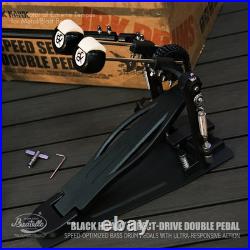 Beatello Hercules Power Double Bass Drum Pedal, Extra Large & Thick Steel Base