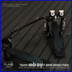 Beatello Hercules Power Double Bass Drum Pedal, Extra Large & Thick Steel Base