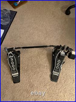 DW 3000 Double Bass Pedals, HiHat & Snare Stand w Pork Pie Snare & HiHats