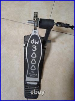 DW 3000 Double Pedal Dual Chain Bass Drum Pedal Excellent SEE PICS