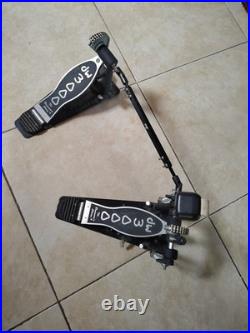 DW 3000 Double Pedal Dual Chain Bass Drum Pedal Excellent SEE PICS