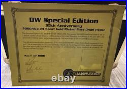 DW 5000 Bass Drum Pedal 35th Anniversary 24kt Gold Special Edition