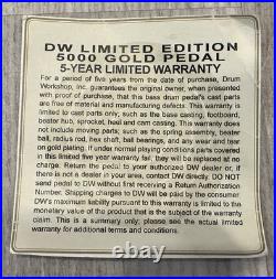 DW 5000 Bass Drum Pedal 35th Anniversary 24kt Gold Special Edition
