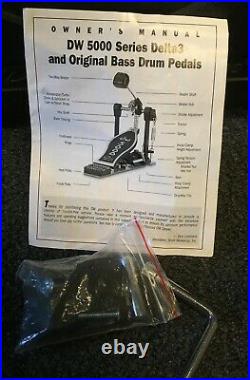 DW 5000 Delta 3 Double Bass Drum Pedal withcase, Rarely used Excellent Condition