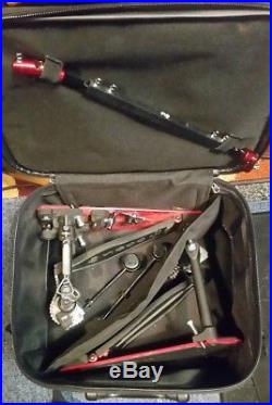 DW 5000 Double Bass Drum Pedal DWCP5002TD4 withcase & Aftermarket Parts (must see)