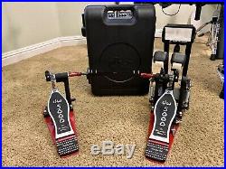 DW 5000 Double Bass Drum Pedal with hard case