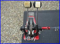 DW 5000 Double Bass Drum Pedals, Dual Chain, Very Clean With DW Carry Case