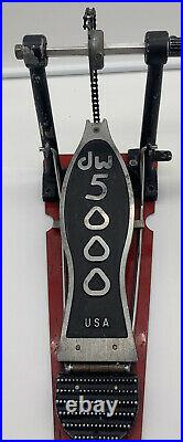 DW 5000 Double Bass Kick Drum Pedal with Pearl Aluminium Drive Shaft USA