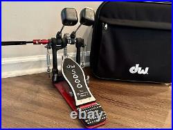 DW 5000 Dual Chain Double Bass Drum Pedal With Hard Case