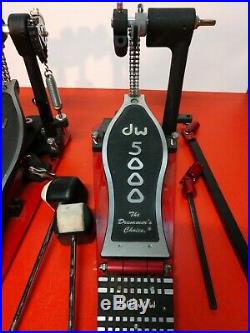 DW 5000 Series Accelerator Double Bass & Chain Drum Pedal withCASE