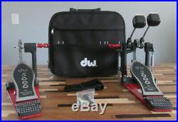 DW 5000 Series Accelerator Double Bass Drum Pedal with Zippered Bag and Key
