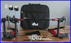 DW 5000 Series Accelerator Double Bass Drum Pedal with Zippered Bag and Key