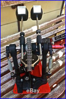 DW 5000 Series DOUBLE BASS DRUM PEDAL CHAIN DRIVE GREAT BUY IT NOW! L@@K