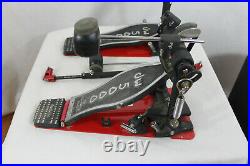 DW 5000 Series Double Bass Drum Pedal/with case. Strap drive
