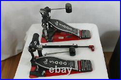 DW 5000 Series Double Bass Drum Pedal/with case. Strap drive