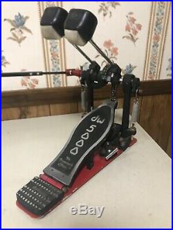 DW 5000 Series Double Bass Pedals Heavy Duty Dual Chain Drive Drum Hardware EUC
