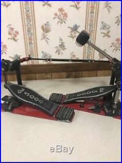 DW 5000 Series Double Bass Pedals Heavy Duty Dual Chain Drive Drum Hardware EUC