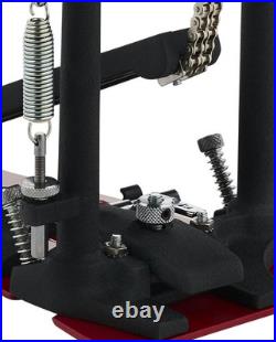 DW 5000 Series Lefty Turbo Double Bass Drum Pedal with Bag DWCP5002TDL3
