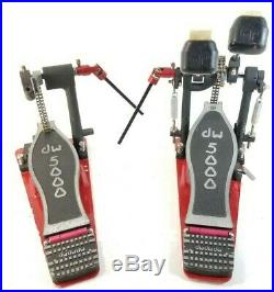 DW 5000-Series TD4 Turbo Drive Double Bass Drum Pedal Red Black