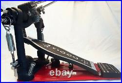 DW 5002TD4 Turbo Black Double Bass Drum Pedal with Carry Case and accessories