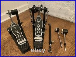 DW 7000 Series Double Bass Drum Pedals Excellent Clean Working Condition