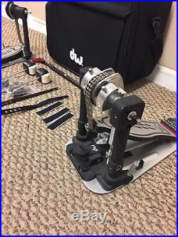 DW 9000 Double Bass Drum Pedal DWCP9002 Great Condition FREE SHIP Global Ship