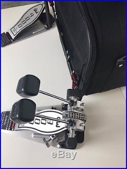 DW 9000 Double Bass Drum Pedal With Case And Key DWCP9002 Like New