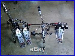 DW 9000 Double Pedal, XF Hi Hat Stand, and Snare Stand Lot for drums