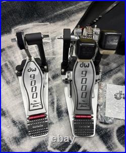 DW 9000 Drum Workshop 9002 Double Bass Drum Pedal withBag DWCP9002 Open Box