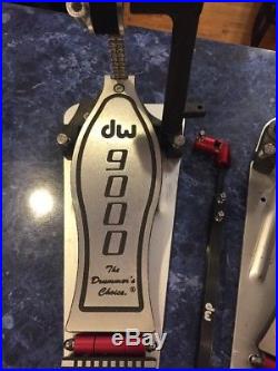DW 9000 Series Double Bass Drum Pedal Mint Condition