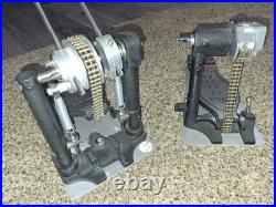 DW 9000 Series Double Bass Drum Pedal Multicolor