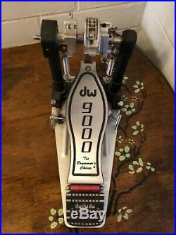 DW 9000 Series Double Bass Drum Pedal Professional Equipment Excellent Condition