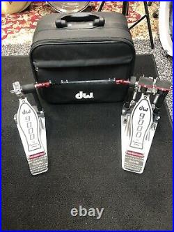 DW 9000 Series Double Bass Drum Pedal With Case