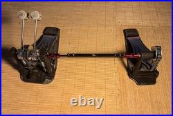 DW 9000 Series Double Bass Drum Pedal with Extended Footboard Multicolor