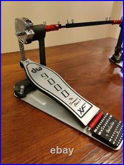 DW 9000 Series Double Bass Drum Pedal with Extended Footboard Multicolor