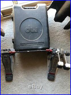 DW 9000 Series Double Bass Drum Pedal with hard case
